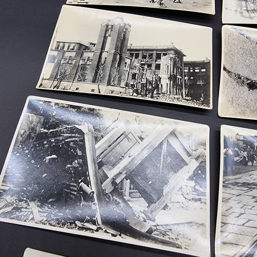 207 - TOKYO EARTHQUAKE: group of 27 postcard-size b&w photographs of the Great Tokyo Earthquake 1923, ... 