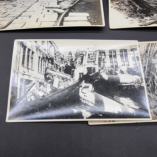 207 - TOKYO EARTHQUAKE: group of 27 postcard-size b&w photographs of the Great Tokyo Earthquake 1923, ... 