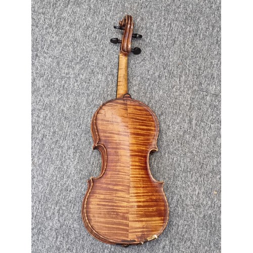 1496 - A fine late 18th/early 19th century continental violin, possibly by Vincenzo Panormo, with 14in two-... 