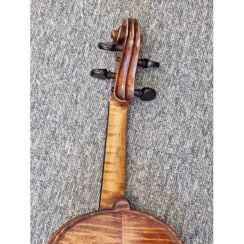 1496 - A fine late 18th/early 19th century continental violin, possibly by Vincenzo Panormo, with 14in two-... 