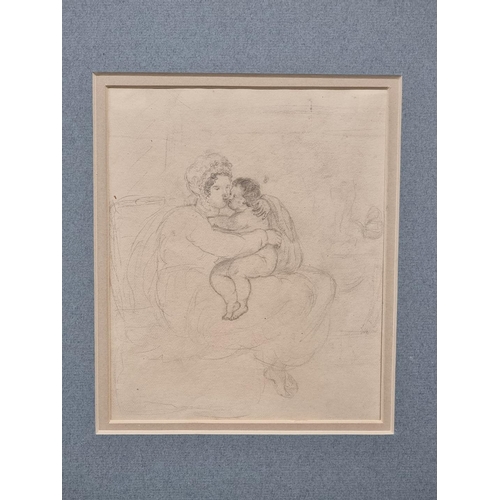 1107 - Manner of Sir Edwin Landseer, a folio of pencil sketches, largest approx 20 x 17cm, each mounted. (1... 