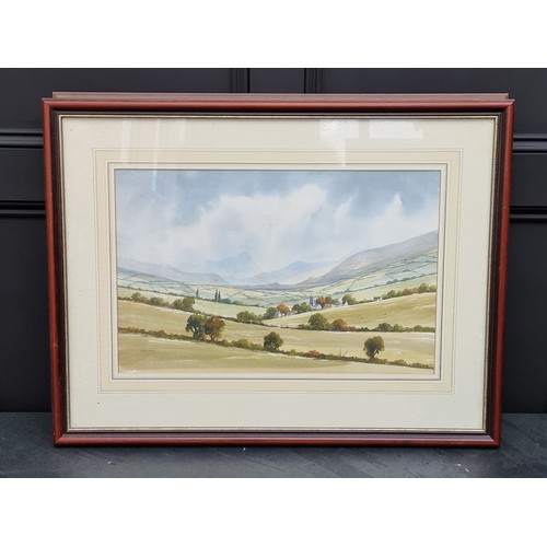 1113 - R Witchard, a group of nine watercolours, to include river scenes, each signed, largest 37 x 55cm. (... 