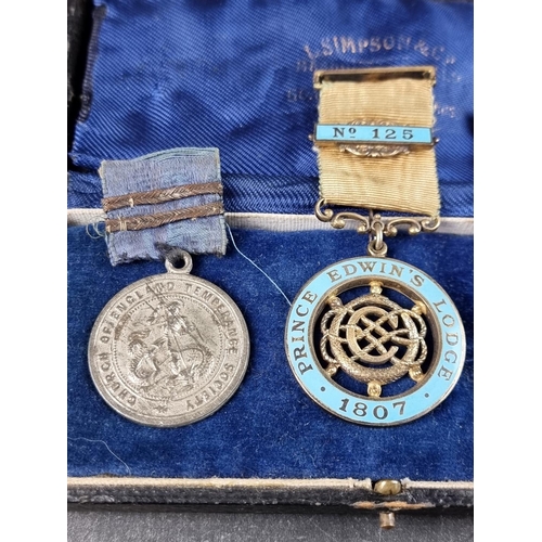 473 - A cased silver gilt Ancient Order of Foresters medal, to Bro. A H Childs..., Tillingbourne Valley Lo... 