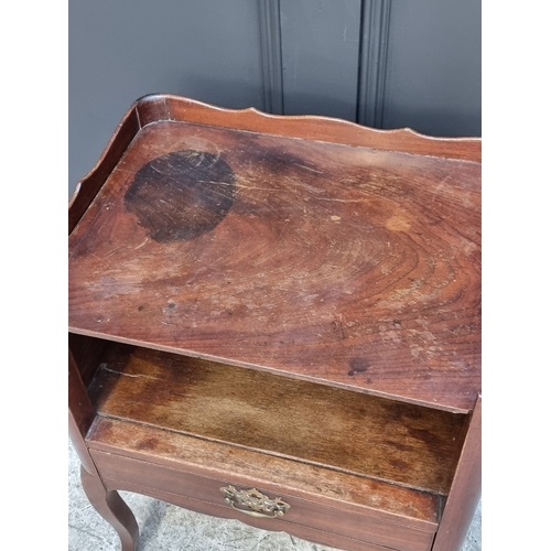 1030 - An antique French mahogany pot cupboard, 46cm wide.