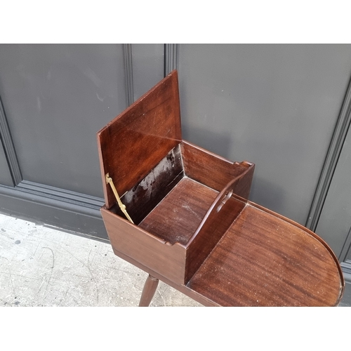 1032 - A mahogany cutlery stand, stamped 'Gillows', 53.5cm wide.