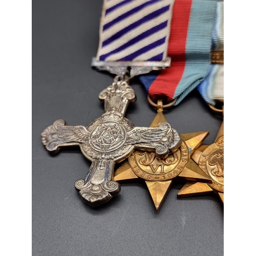 158 - Medals: a WWII Distinguished Flying Cross group of seven, to Flight Lieutenant John Rosher Stirling ... 