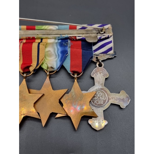 158 - Medals: a WWII Distinguished Flying Cross group of seven, to Flight Lieutenant John Rosher Stirling ... 