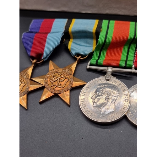 160 - Medals: a WWII group of five and related ephemera, to 1377079 W/O J A Wallis No.464 Squadron Royal A... 