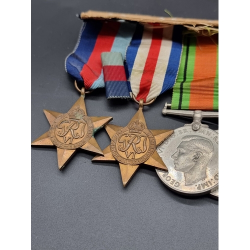 161 - Medals: a WWII group of five, to include a Territorial Efficiency Medal, to 7607267 Pte N.F Cosgrove... 