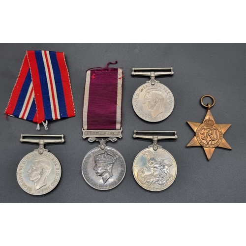 162 - Medals: a George VI Army Long Service and Good Conduct Medal, to 3383775 Pte R F Fuller E.Lan.R; tog... 