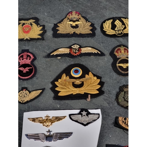 26 - British & Commonwealth Air Forces: WWII and later, badges, wings and insignia, to include a WWII... 