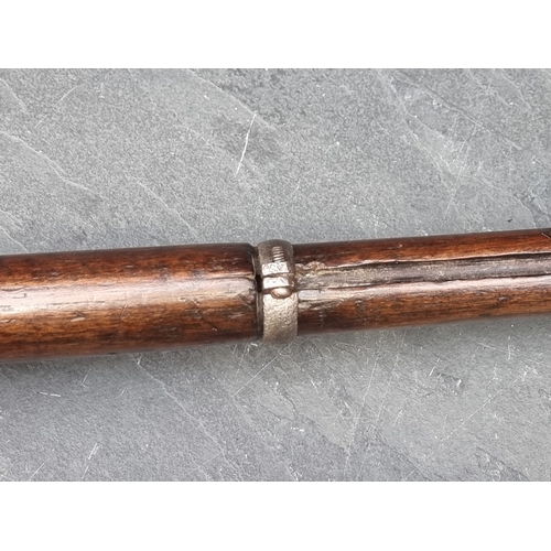 75 - A 19th century British Snider 3 band Enfield percussion rifle, with Birmingham proof marks, overall ... 