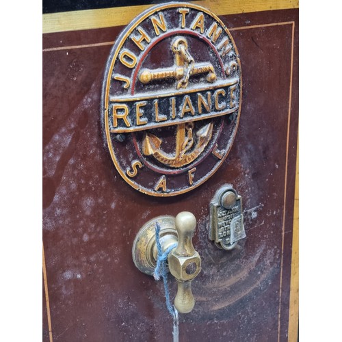 1462 - A Victorian John Tann's 'Reliance' safe, 51cm high x 41cm wide x 41cm deep, with key.... 