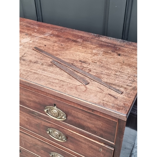 1038 - A George III mahogany chest of drawers, 106cm wide