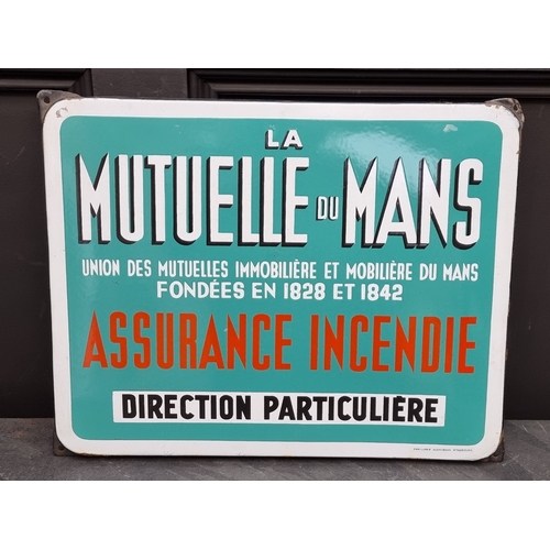 Advertising: two vintage French enamel 'Insurance' signs, 39 x 49cm and ...