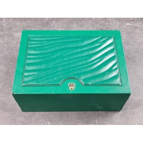 388 - A Rolex wristwatch box; Ref. 39139.04 - Oyster M, to include interior cushion, probably for a 2005-1... 