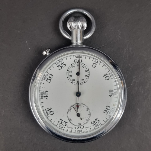 403 - A silver hunter cased stem wind pocket watch, 52mm, signed 'Waltham USA', Birmingham 1918; together ... 