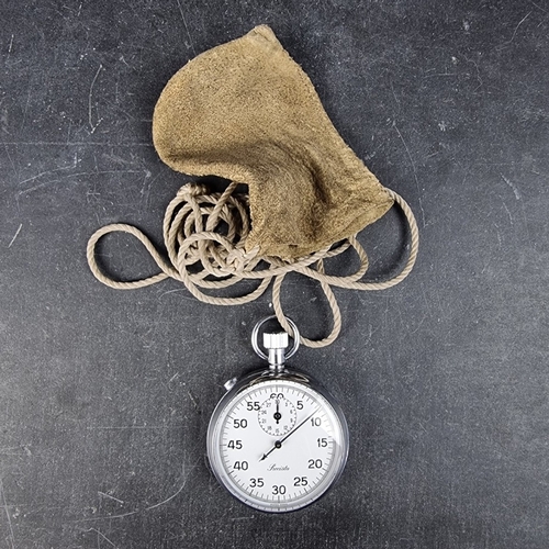 420 - A Precista chrome plated stop watch, 51mm.