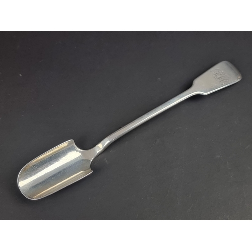 80 - A Victorian silver stilton scoop, by Chawner & Co, London 1875, 91g.