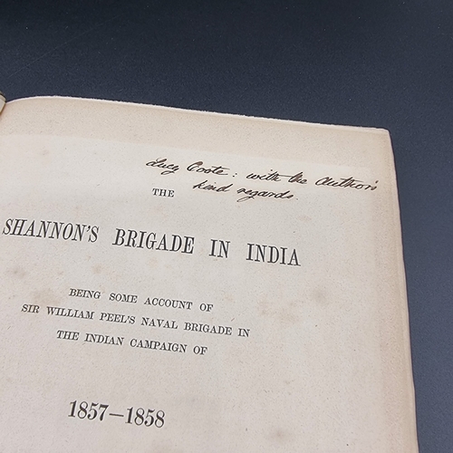 507 - INDIA: VERNEY (Edmund Hope): 'The Shannon's Brigade in India...being some account of Sir William Pee... 