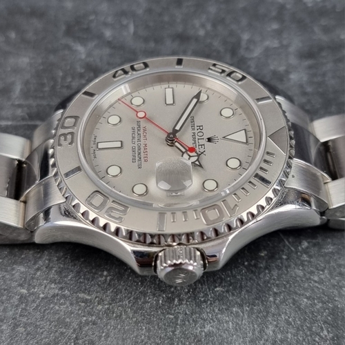 242 - A Rolex 'Yacht-Master Rhodium Grey' stainless steel automatic wristwatch, 40mm, Ref. 16622, Cal. 313... 