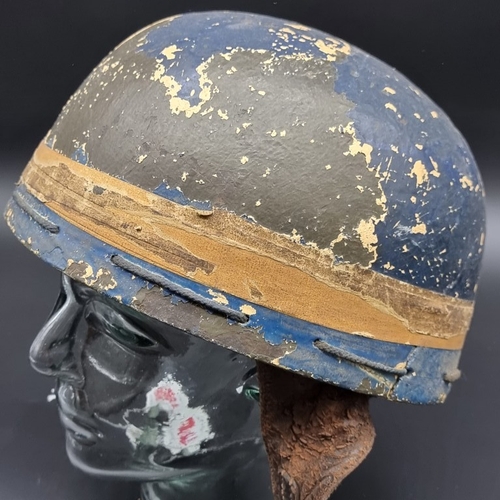 A WWII British first model army despatch rider's helmet.