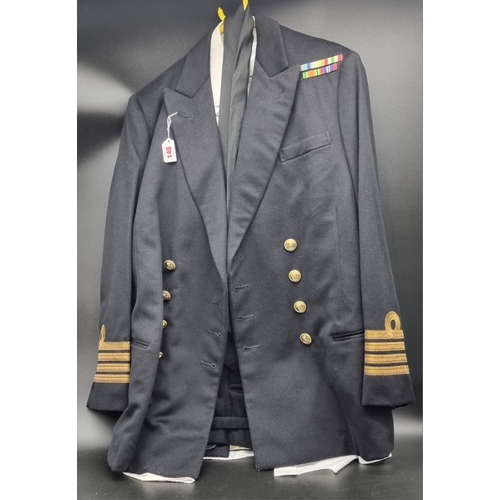 A Royal Navy captain's mess uniform, comprising: a jacket, trousers ...