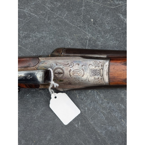 19 - A J P Sauer & Sohn 12 bore double barrel side by side shotgun, Serial No.2408.PLEASE NOTE A VALI... 