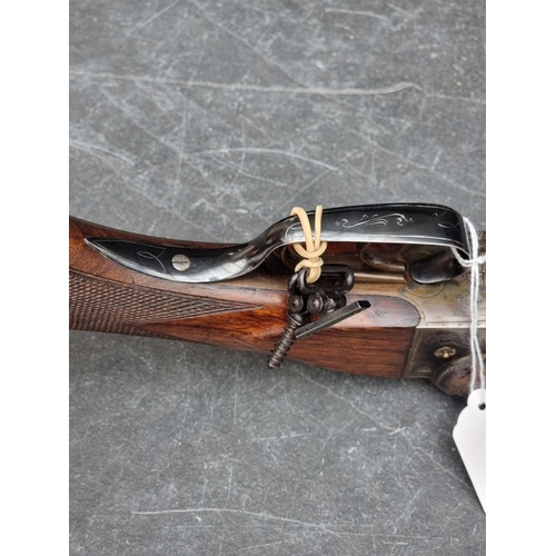 19 - A J P Sauer & Sohn 12 bore double barrel side by side shotgun, Serial No.2408.PLEASE NOTE A VALI... 