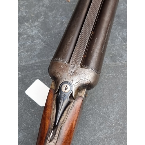 19 - A J P Sauer & Sohn 12 bore double barrel side by side shotgun, Serial No.2408.PLEASE NOTE A VALI... 