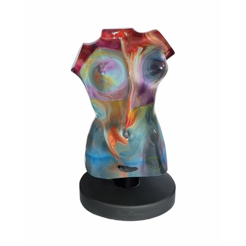 A Murano glass sculpture of Aphrodite, by Dino Rosin, signed on base, total height 33.5cm.