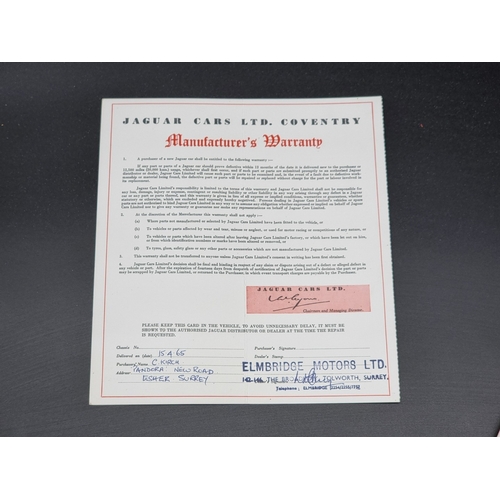 28 - Jaguar: a Series 1 4.2 'E' Type 'Operating, Maintenance and Service Handbook'; together with 'Mainte... 