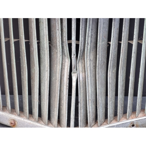 36 - A Bentley Mk.VI radiator grille, (dented).