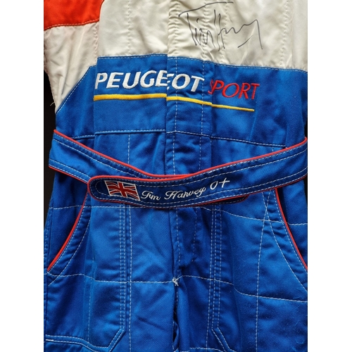 44 - A Sparco 'Tim Harvey' race suit, signed.