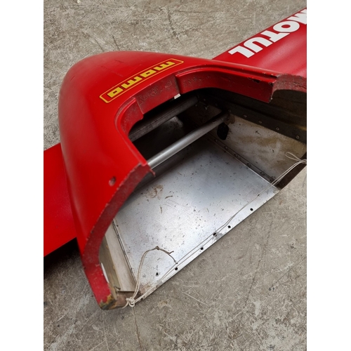 49 - A race car nose cone, believed early 1990s Indycar, 144cm wide.