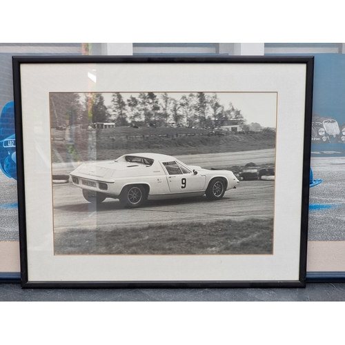 53 - A 2002 'Brighton Speed Trials' poster, 68 x 48cm; together with a 2005 Goodwood Revival poster, 82.5... 
