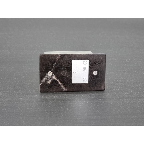 9 - A rare 'Swallow Sidecars' silver table lighter, Birmingham 1937, decorated with winged 'SS' logo and... 