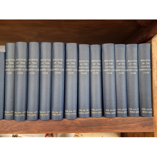 58 - VSCC Bulletin: thirty four volumes, 1946-2013, in blue cloth bindings; together with 2014-2019 unbou... 