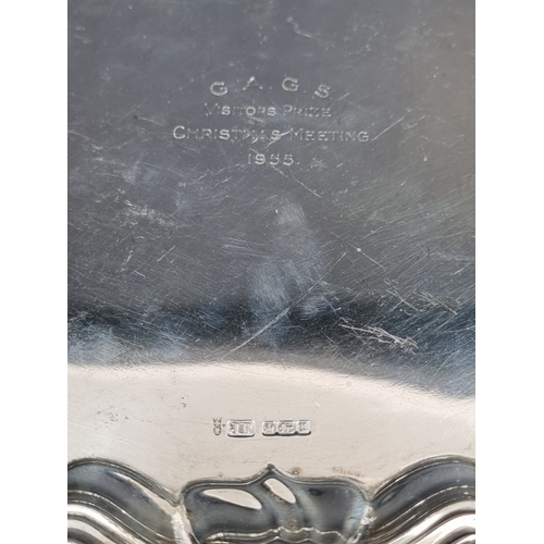 219 - A silver salver, by&nbsp;Joseph Rodgers & Sons, Sheffield 1912, 25cm diameter, 347g.... 