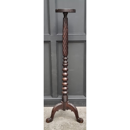 1008 - An unusual Edwardian mahogany and line inlaid box base wall mirror, 82.5 x 54cm, (s.d.); together wi... 