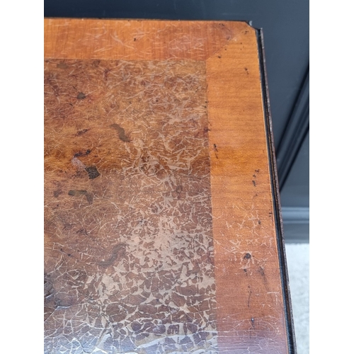 1029 - A small reproduction burr oak chest of drawers, with brushing slide, 66cm wide.