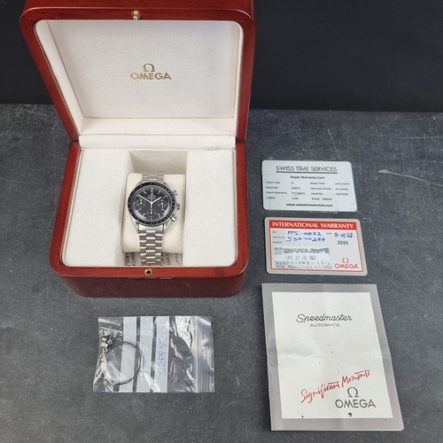 489 - A circa 1999 Omega 'Speedmaster' chronograph stainless steel automatic wristwatch, 39mm, Ref. ST175-... 
