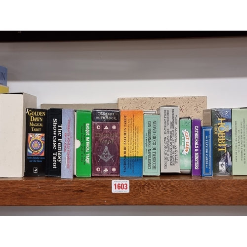 Collectables: a large collection of Tarot card sets, to include 'Dali ...