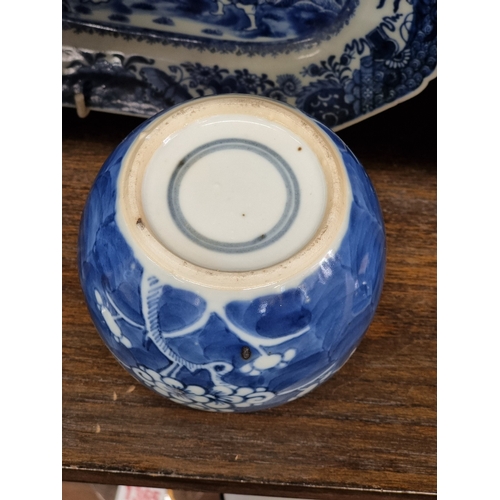 1364 - A collection of Chinese blue & white, 18th century and later; together with a Japanese Imari sle... 