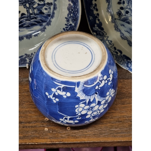 1364 - A collection of Chinese blue & white, 18th century and later; together with a Japanese Imari sle... 