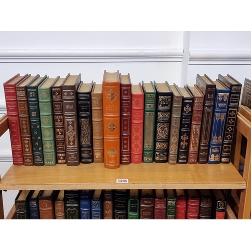 1395 - Books:&nbsp;one hundred Franklin Library limited edition leather bound publications, ninety nine wit... 