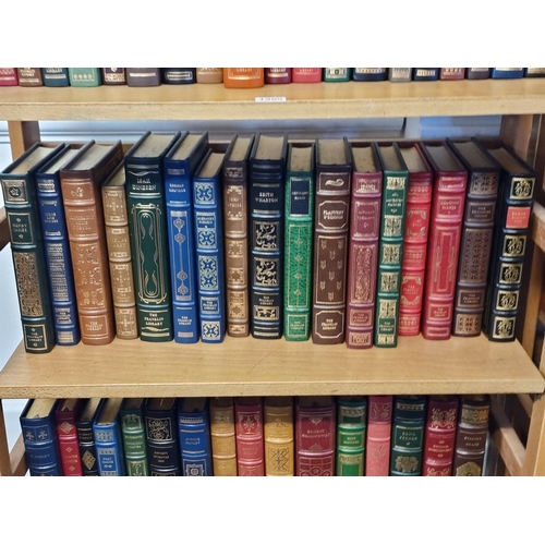 1395 - Books:&nbsp;one hundred Franklin Library limited edition leather bound publications, ninety nine wit... 