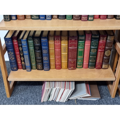 1395 - Books:&nbsp;one hundred Franklin Library limited edition leather bound publications, ninety nine wit... 