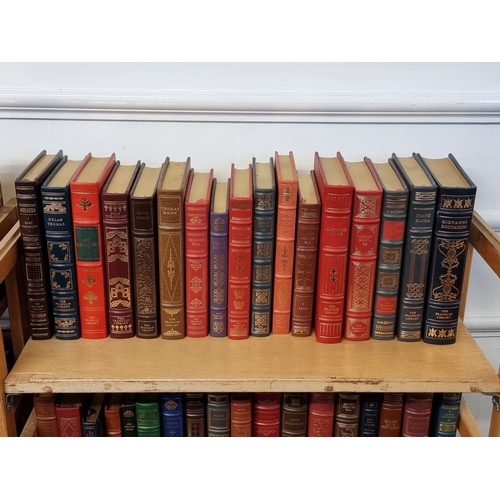1395 - Books:&nbsp;one hundred Franklin Library limited edition leather bound publications, ninety nine wit... 