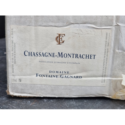 150 - A case of twelve 75cl bottles of Chassagne-Montrachet, Dom. Fontaine-Gagnard, 2007, in oc.... 